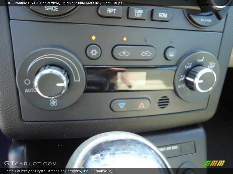 Midnight Blue Metallic / Light Taupe 2008 Pontiac G6 GT Convertible
