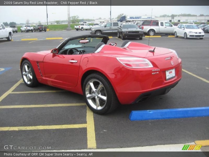 Chili Pepper Red / Black 2009 Saturn Sky Red Line Roadster