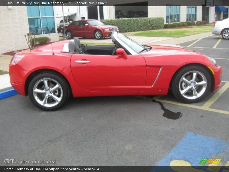 Chili Pepper Red / Black 2009 Saturn Sky Red Line Roadster