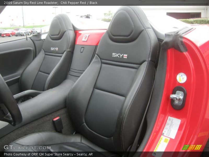  2009 Sky Red Line Roadster Black Interior