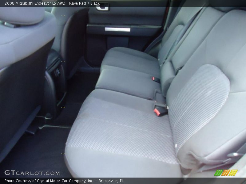 Rave Red / Black 2008 Mitsubishi Endeavor LS AWD