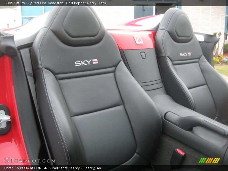  2009 Sky Red Line Roadster Black Interior