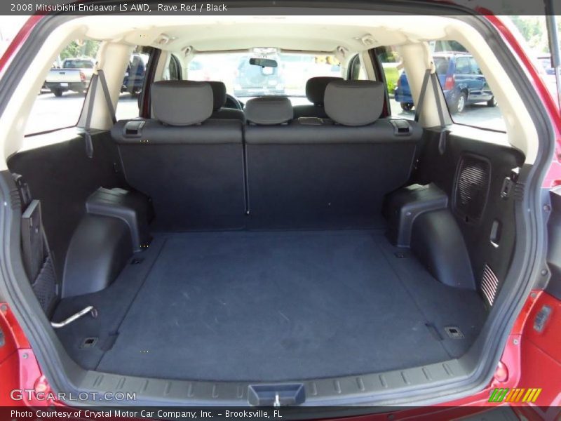Rave Red / Black 2008 Mitsubishi Endeavor LS AWD