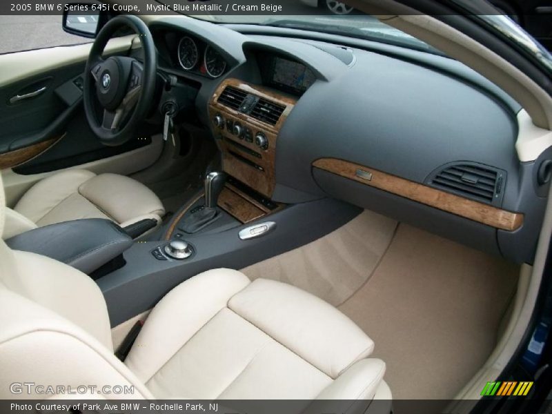 Mystic Blue Metallic / Cream Beige 2005 BMW 6 Series 645i Coupe
