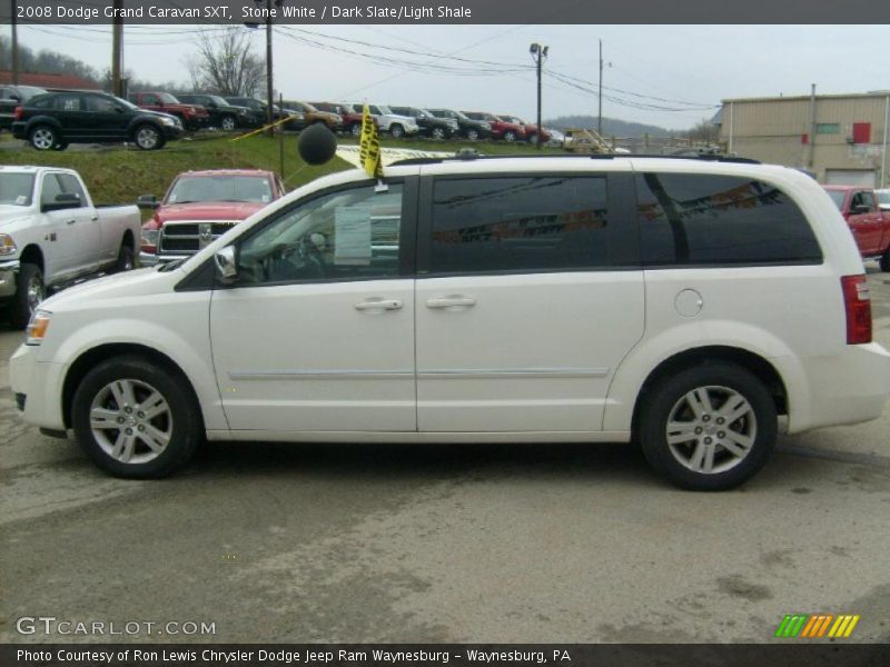 Stone White / Dark Slate/Light Shale 2008 Dodge Grand Caravan SXT