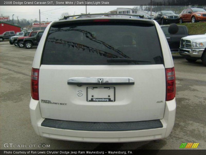 Stone White / Dark Slate/Light Shale 2008 Dodge Grand Caravan SXT