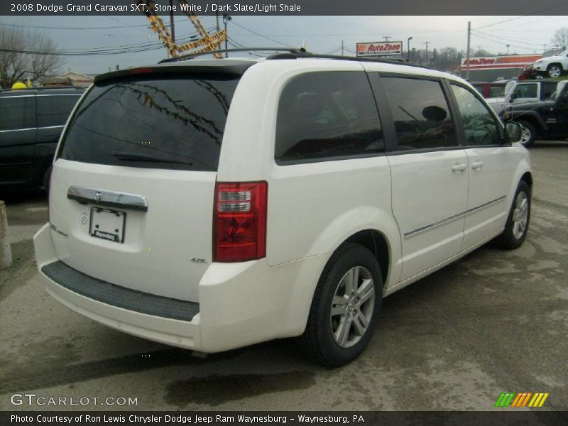 Stone White / Dark Slate/Light Shale 2008 Dodge Grand Caravan SXT