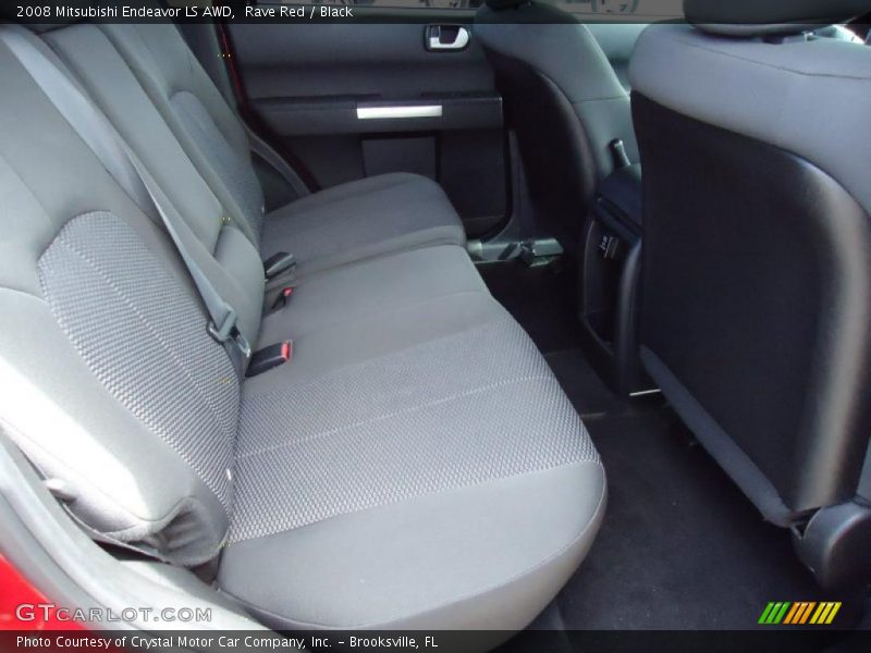 Rave Red / Black 2008 Mitsubishi Endeavor LS AWD