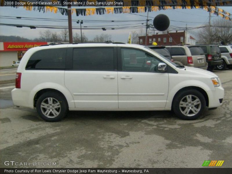 Stone White / Dark Slate/Light Shale 2008 Dodge Grand Caravan SXT