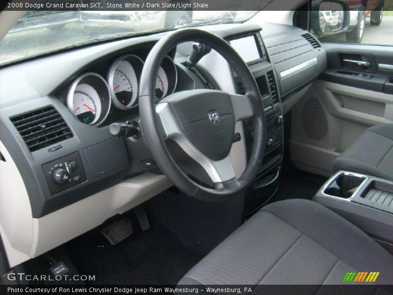 Stone White / Dark Slate/Light Shale 2008 Dodge Grand Caravan SXT
