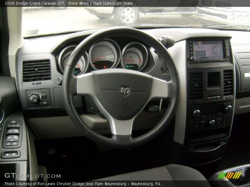 Stone White / Dark Slate/Light Shale 2008 Dodge Grand Caravan SXT