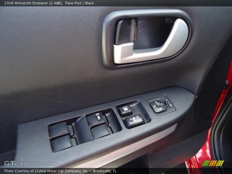 Rave Red / Black 2008 Mitsubishi Endeavor LS AWD