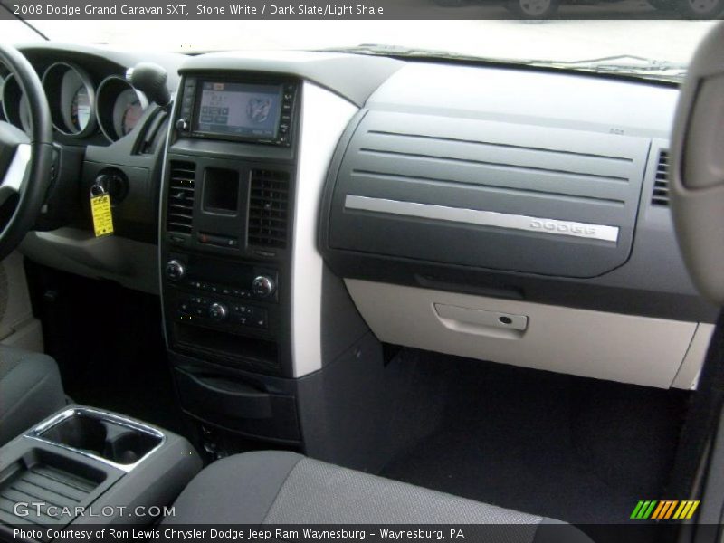 Stone White / Dark Slate/Light Shale 2008 Dodge Grand Caravan SXT