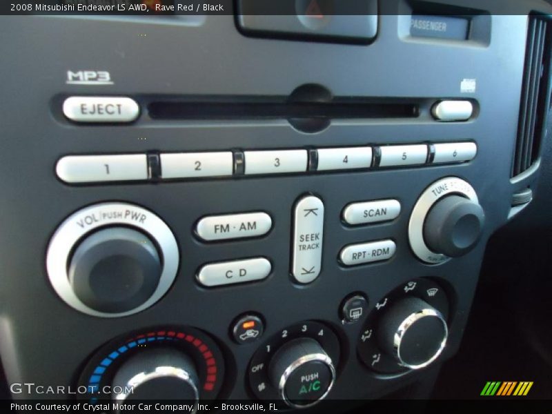 Rave Red / Black 2008 Mitsubishi Endeavor LS AWD