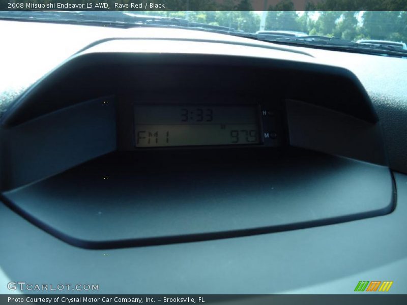 Rave Red / Black 2008 Mitsubishi Endeavor LS AWD