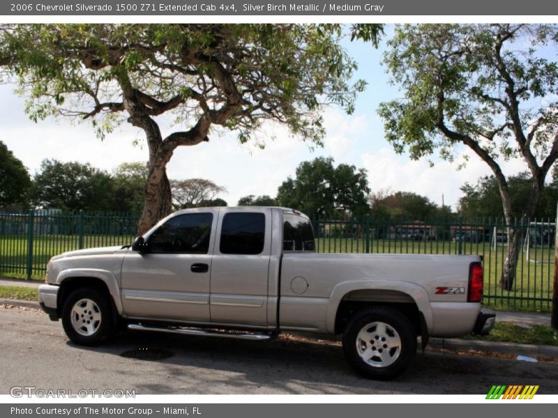 Silver Birch Metallic / Medium Gray 2006 Chevrolet Silverado 1500 Z71 Extended Cab 4x4