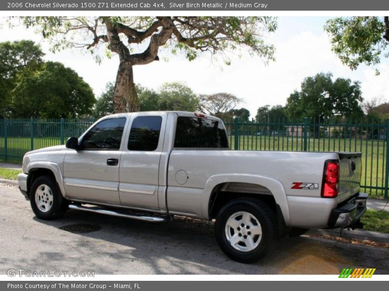 Silver Birch Metallic / Medium Gray 2006 Chevrolet Silverado 1500 Z71 Extended Cab 4x4