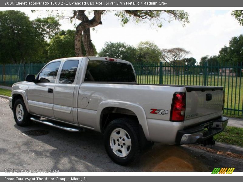 Silver Birch Metallic / Medium Gray 2006 Chevrolet Silverado 1500 Z71 Extended Cab 4x4