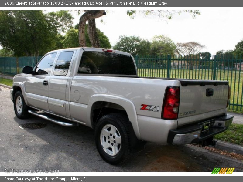 Silver Birch Metallic / Medium Gray 2006 Chevrolet Silverado 1500 Z71 Extended Cab 4x4