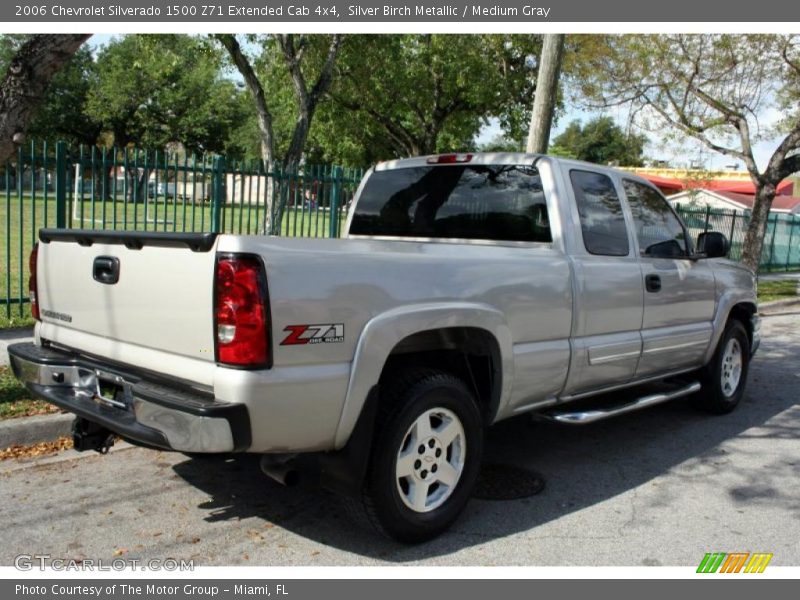 Silver Birch Metallic / Medium Gray 2006 Chevrolet Silverado 1500 Z71 Extended Cab 4x4
