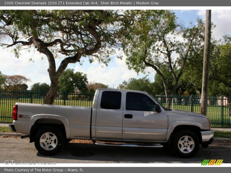 Silver Birch Metallic / Medium Gray 2006 Chevrolet Silverado 1500 Z71 Extended Cab 4x4