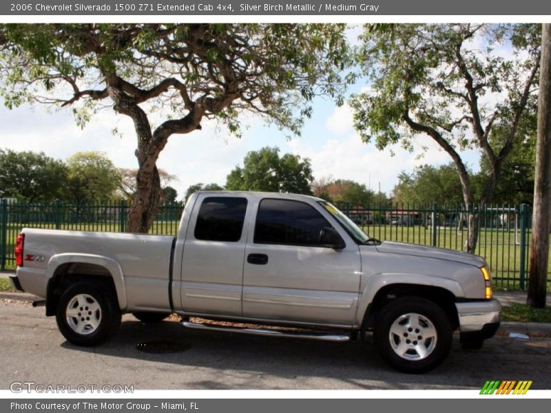 Silver Birch Metallic / Medium Gray 2006 Chevrolet Silverado 1500 Z71 Extended Cab 4x4