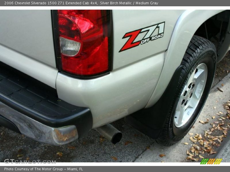 Silver Birch Metallic / Medium Gray 2006 Chevrolet Silverado 1500 Z71 Extended Cab 4x4