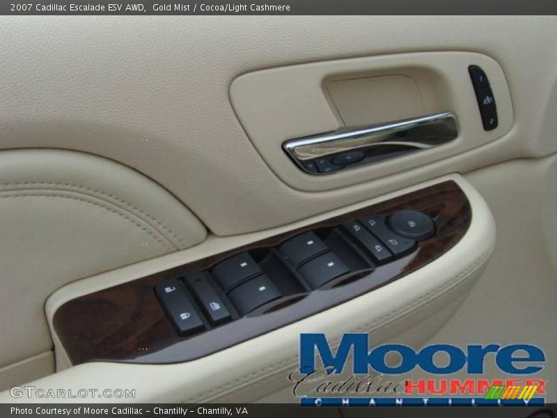 Gold Mist / Cocoa/Light Cashmere 2007 Cadillac Escalade ESV AWD