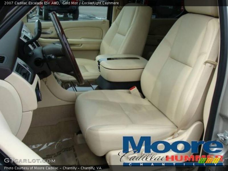 Gold Mist / Cocoa/Light Cashmere 2007 Cadillac Escalade ESV AWD