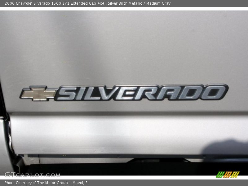 Silver Birch Metallic / Medium Gray 2006 Chevrolet Silverado 1500 Z71 Extended Cab 4x4