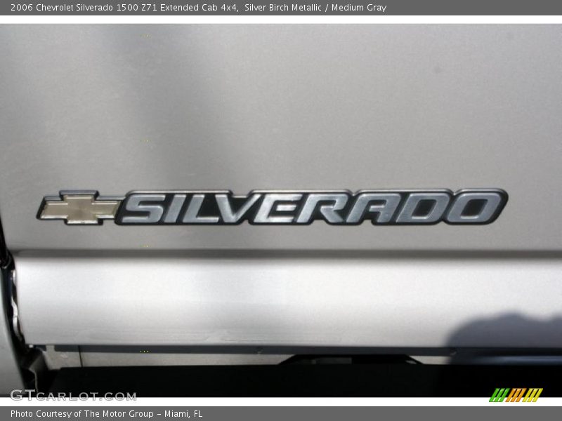 Silver Birch Metallic / Medium Gray 2006 Chevrolet Silverado 1500 Z71 Extended Cab 4x4