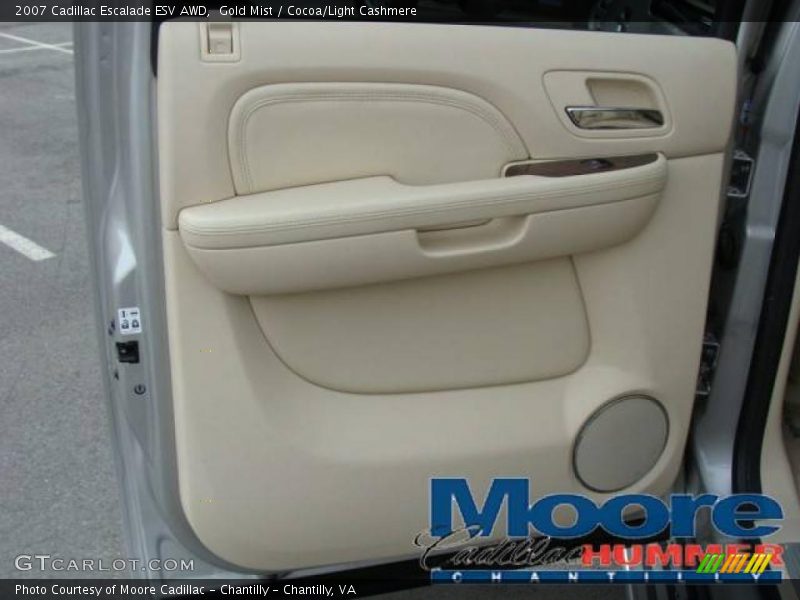 Gold Mist / Cocoa/Light Cashmere 2007 Cadillac Escalade ESV AWD