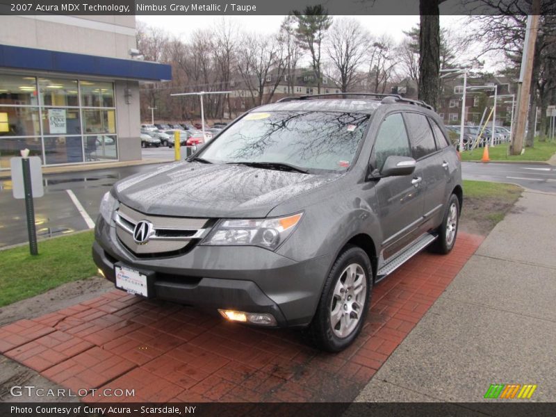 Nimbus Gray Metallic / Taupe 2007 Acura MDX Technology