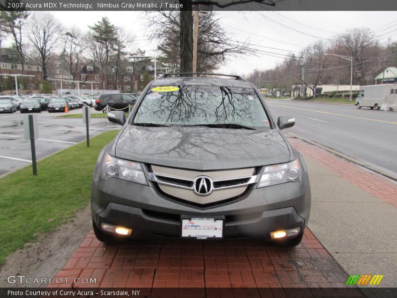 Nimbus Gray Metallic / Taupe 2007 Acura MDX Technology