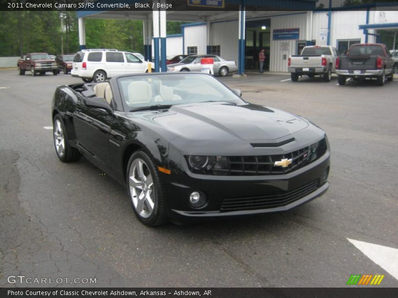 Black / Beige 2011 Chevrolet Camaro SS/RS Convertible