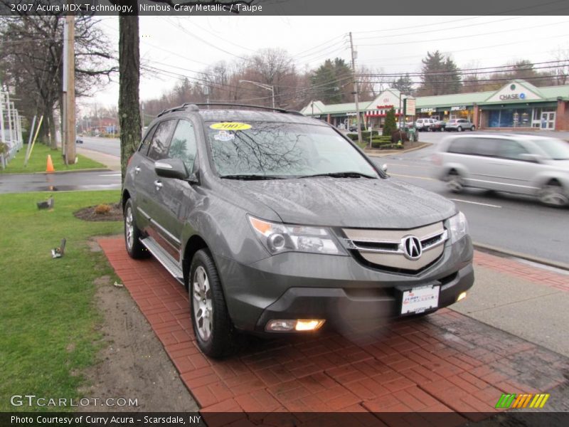 Nimbus Gray Metallic / Taupe 2007 Acura MDX Technology