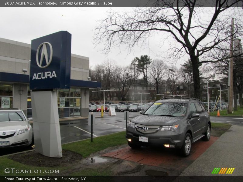 Nimbus Gray Metallic / Taupe 2007 Acura MDX Technology