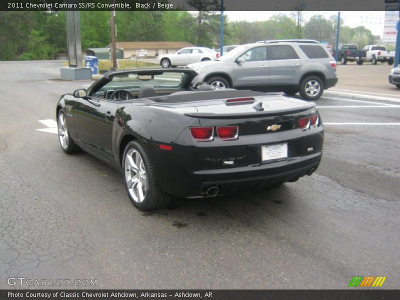 Black / Beige 2011 Chevrolet Camaro SS/RS Convertible