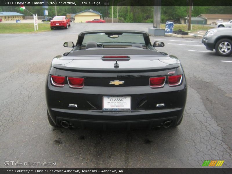 Black / Beige 2011 Chevrolet Camaro SS/RS Convertible