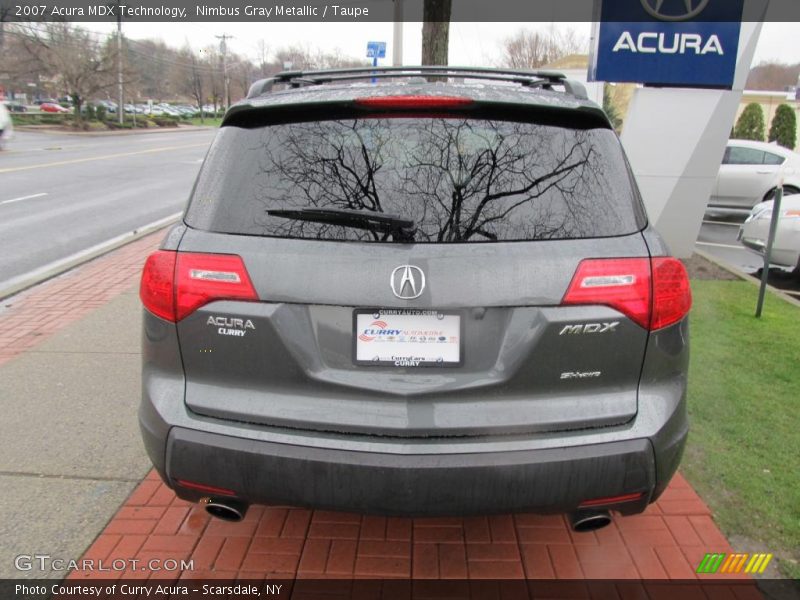 Nimbus Gray Metallic / Taupe 2007 Acura MDX Technology