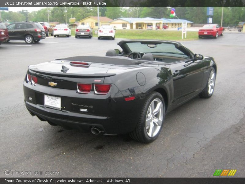 Black / Beige 2011 Chevrolet Camaro SS/RS Convertible