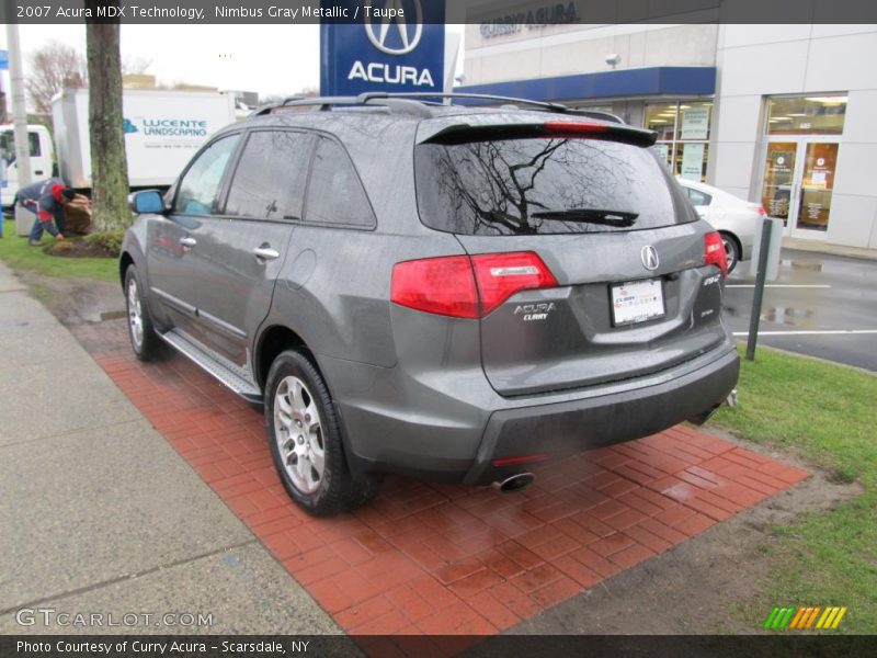 Nimbus Gray Metallic / Taupe 2007 Acura MDX Technology