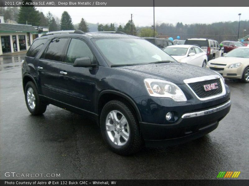 Deep Blue Metallic / Ebony 2011 GMC Acadia SLE AWD