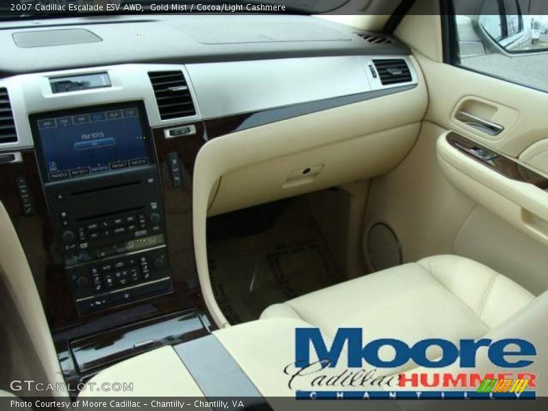 Gold Mist / Cocoa/Light Cashmere 2007 Cadillac Escalade ESV AWD