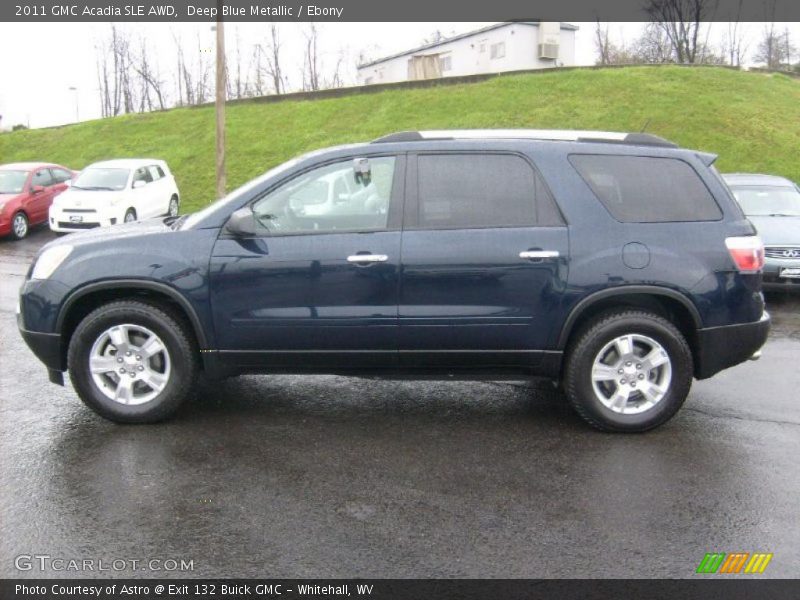 Deep Blue Metallic / Ebony 2011 GMC Acadia SLE AWD