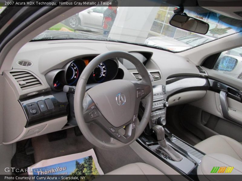 Nimbus Gray Metallic / Taupe 2007 Acura MDX Technology