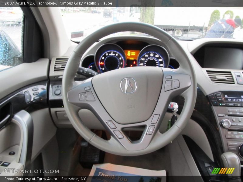 Nimbus Gray Metallic / Taupe 2007 Acura MDX Technology