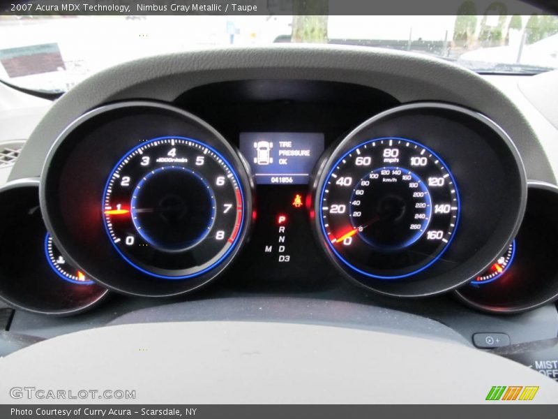Nimbus Gray Metallic / Taupe 2007 Acura MDX Technology