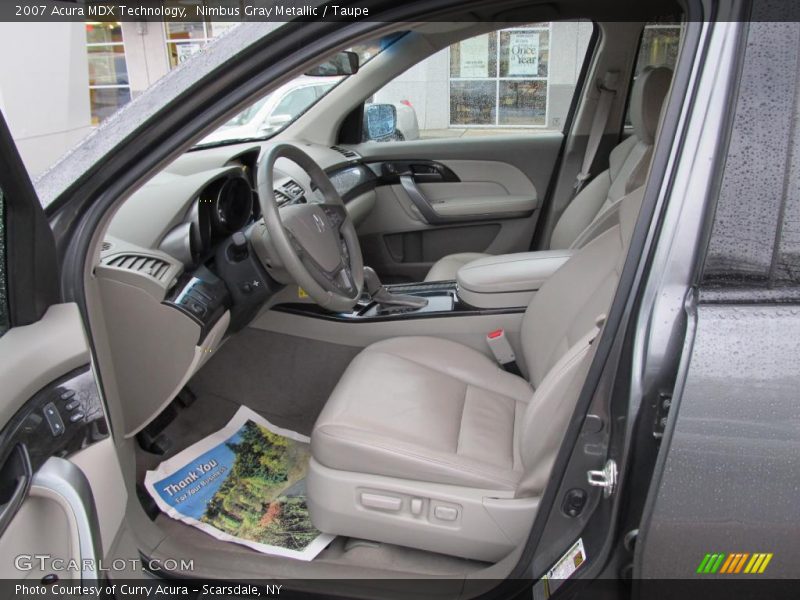 Nimbus Gray Metallic / Taupe 2007 Acura MDX Technology