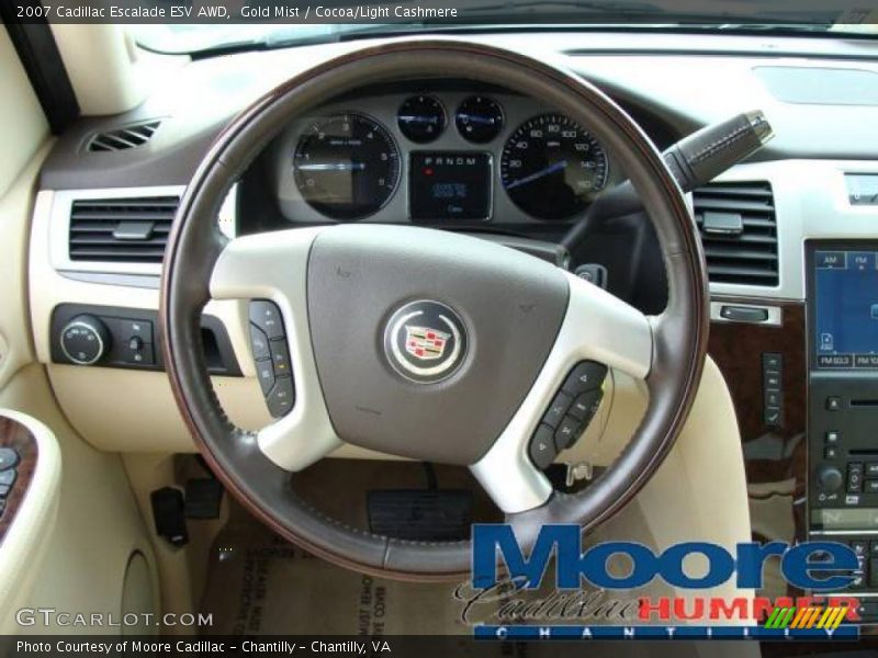 Gold Mist / Cocoa/Light Cashmere 2007 Cadillac Escalade ESV AWD